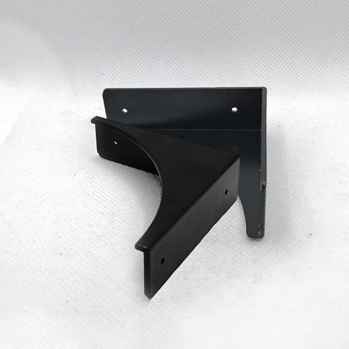 Mizhang Metal Corner Protector, Retro Antique Decorative Furniture Edge Corners Guard Safety Covers Bumpers for Desk Speaker Jewelry Box Cabinet, Black