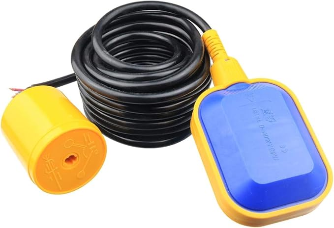 3M （9.8ft）Cable Float Switch Water Level Controller for Sump Pump, Water Tank