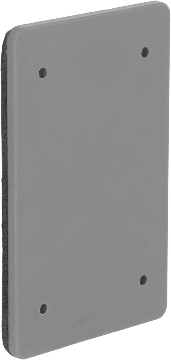 Hubbell Raco PBC100GY Weatherproof Nonmetallic Device Cover, Blank, 1-Gang, Gray