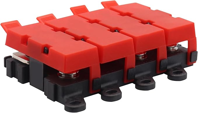 3way Midi Fuse Holder Automotive Marine Boat Car Audio Brass Fuse Blocks 30A 60A 100A Midi Fuses