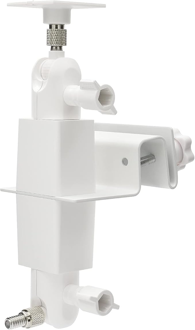 Aobelieve 2-in-1 Gutter Mount for R-ing Solar Panels and Cameras, White