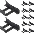 ARTIBETTER 12pcs Photovoltaic Panel Water Guide Clips 35mm Solar Panel Drainage Clamps for Outdoor Water Removal and Mud Drainage