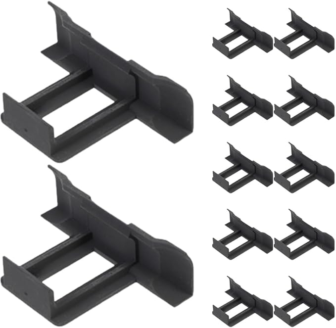ARTIBETTER 12pcs Photovoltaic Panel Water Guide Clips 35mm Solar Panel Drainage Clamps for Outdoor Water Removal and Mud Drainage