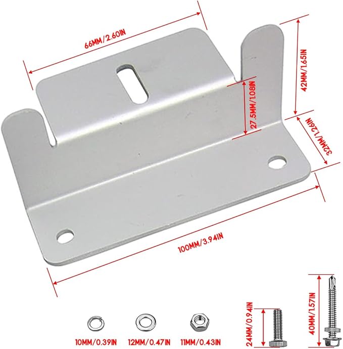 8 Units Solar Panel Mounting Z Brackets 2 Pack Lightweight Aluminum Bracket for RVs, Trailers, Boats, Yachts, Wall and Other Off Gird, 2 Set of 4 Units