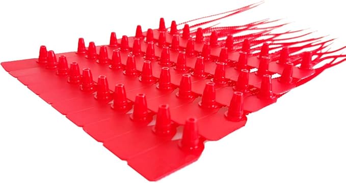 100 Pcs Plastic Tamper Seals Fire Extinguisher Tags,Pull-Tite Security Retail Anti-Theft Self-Locking Shoe Tag,Anti-Tamper Disposable Plastic Seals 250mm Length (Red)