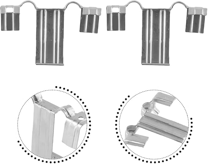 50PCS 35mm Solar Panel Photovoltaic Water Guide Clip Stainless Steel Deflector Mud Drain Button Water Redirection Clips