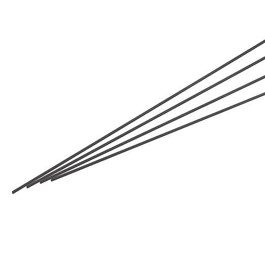 MECCANIXITY Carbon Fiber Rod, 1mm x 400mm Carbon Rod Bar for RC Airplane DIY Craft Kite Wing Tube Quadcopter Arm Repair Pack of 30