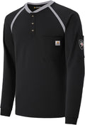 FR Shirts for Men Flame Resistant Shirts 6.5oz Light Weight Long Sleeve Fire Retardant Shirts CAT2/HRC2