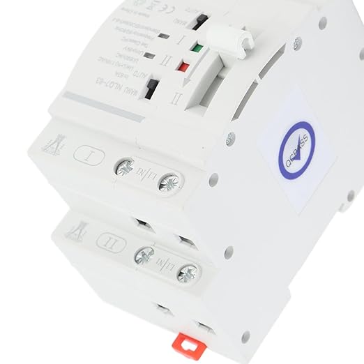 ATS Power Automatic Transfer Switch 32A Construction, Easy Installation for Home and Office Applications (110VAC)