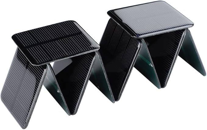SUNYIMA 10pcs Mini Monocrystalline Solar Cells Solar System Kit 50mm X 50mm/1.96" X 1.96" 2V 160MA for DIY Charge Solar Panels