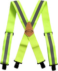 MELOTOUGH Reflective Safety Suspenders|Work Suspenders with Hi Viz Reflective Strip Hold Up Tool Belt Suspenders