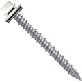 Metal ROOFING SCREWS: (250) 10 x 2" Bone White Hex Head Sheet Metal Roof Screw. Self starting metal to wood siding screws. EPDM washer. Colored head