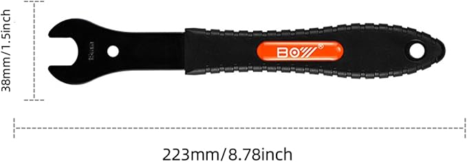 Bike Cone Wrench Set Tool, Bicycle Wheel Hub Axle Nut Install Remover Cycling Spanner Hub Repair Removal Tool Black (Newboy-Wrench13-19mm 7PCS)