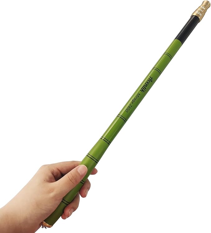 Aventik Mirage Telescopic Tenkara Rod 24T Pure Carbon 6:4 Action, Portable Collapsible Bass Crappie Floating Rod 6/8/10/12/15/18/21/24FT with Extra Sections,Ultralight Tenkara Rods
