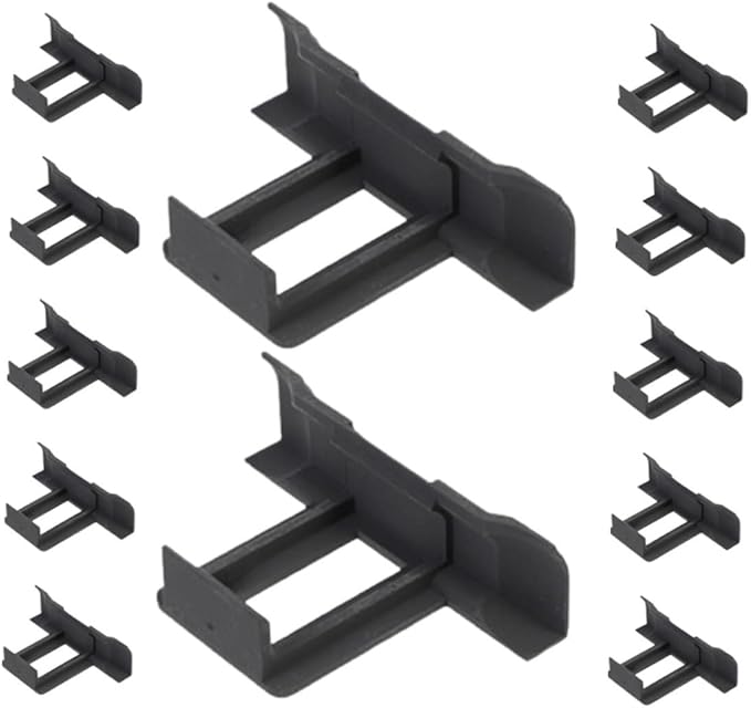 GALPADA 12pcs Photovoltaic Panel Water Drainage Clip Solar Panel Clamps Easy Installation and High Durability