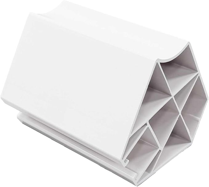 4-Pack M-Hex 6" Rooftop Pipe Supports with Strut - for Electrical Conduit & Other Piping on Roofs - Three Sides - Strut, Pipe Saddle, Flat (4) - Roof Blocks for Conduit