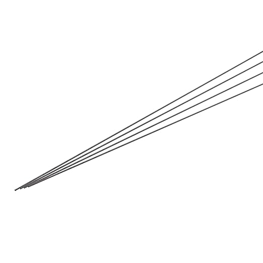 MECCANIXITY Carbon Fiber Rod Pole, 1mm x 300mm for RC Car Plane DIY Tool Wing Tube Quadcopter Arm, Pack of 4