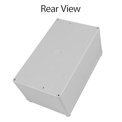 Junction Box，9.8"x 5.9"x 5.1" Outdoor Electrical Box with Mounting Plate, IP67 Dustproof Waterproof ABS Plastic Project Box, DIY Electrical Enclosure Gray (250x 150x 130 mm)