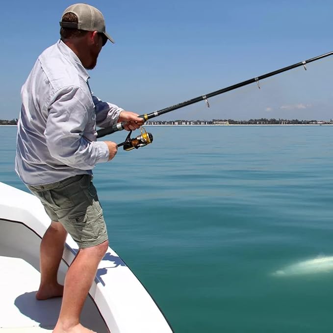 Collapsible Fishing Rod and Reel Combo, BalanZze Telescopic Fishing Rod with Spinning Reel, Portable Collapsible Fishing Pole Kit for Saltwater and Freshwater – Ideal Fishing Gift