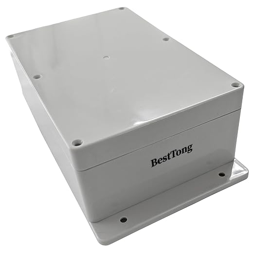ABS Plastic Junction Box Dust-Proof Waterproof IP65 Indoor Outdoor Electrical Enclosure Box Universal Project Enclosure with Fixed Ear Grey 230mmx150mmx85mm 9 x 5.9 x 3.3 Inches