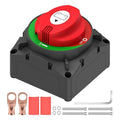 On/Off 600A Battery Disconnect Switch 12-48V Heavy-Duty Master Isolator Cut-Off Switch for Car, Truck, RV, Boat, Marine Vehicle