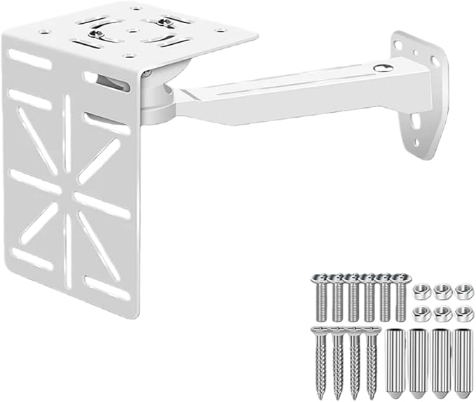 Aluminum Wall Mount for Security Cameras with L-Shaped Adapter - Heavy-Duty Indoor/Outdoor Bracket, Fits Dome/IP/PTZ Cameras, Easy Installation for Home & Business Surveillance
