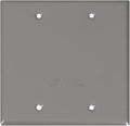 Sigma Electric, Gray, 1 Count (Pack of 1) Sigma Engineered Solutions, 14340 2-Gang Rectangular Stamped Weatherproof Cover