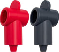 MGI SpeedWare 1/2" Diameter Boot Covers for Battery Power Junction Blocks, Fits 1/4" Stud and Nut, Made in the USA, Red + Black Pair (18-10ga)