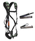Malta Hunting Safety Ultralight Tree Stand Safety Harness Kit Set, TrueTimber Patterns, Multi-Sizes (Forest Green, Large-XLarge)