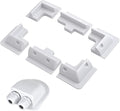 7 Pieces ABS Solar Panel Mounting Brackets,Solar Drill Free Corner Bracket for RV, Boats, Motorhomes,Roof,White