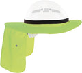 Ergodyne Chill Its 6661 Universal Hard Hat Brim Sun Shade with Neck Flap, Safety Helmet Sun Shield