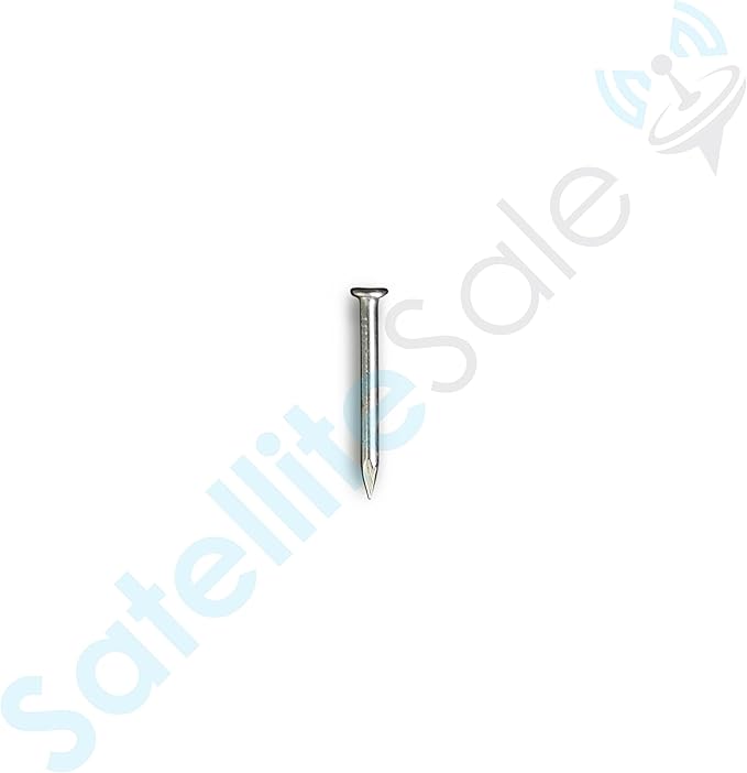SatelliteSale Single Nail White Round Clips for Ethernet Coaxial Telephone Cable TV Wire Cable Management 100 Pcs