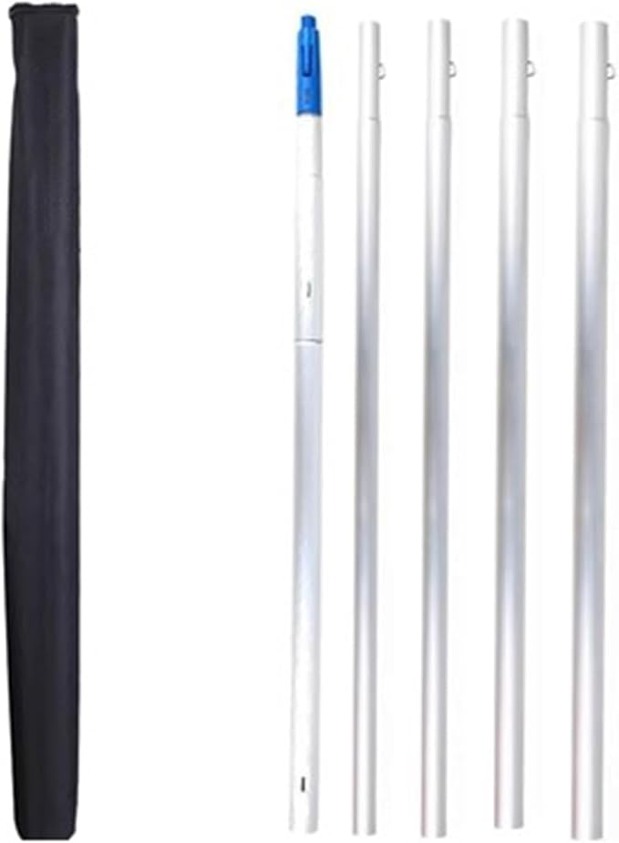 Solar Panel Cleaning Brush Indoor Outdoor Telescopic High Reach Window Cleaning Pole Extendable Cleaner Tool for Roof, Window, Glass, House Siding, Conservatory
