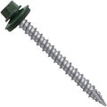 Metal ROOFING SCREWS: (250) 10 x 2" Evergreen Hex Head Sheet Metal Roof Screw. Self starting metal to wood siding screws. EPDM washer. Colored head