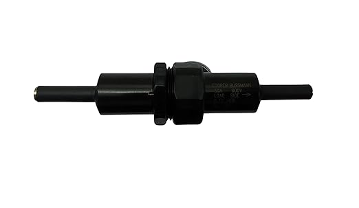 New OEM HEB-AA BK/HEB-AA Inline Fuse Holder, 30 A, 600 V, Suitable for 10x38 Mm Cylindrical Fuses