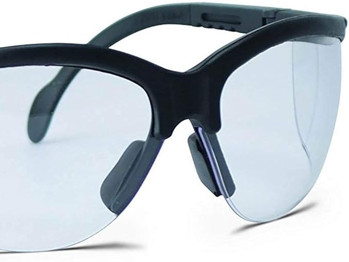 Walker's Sport High-Grade Polycarbonate Lenses Half Frame Soft Rubber Nose Piece Adjustable Safety Shooting Glasses