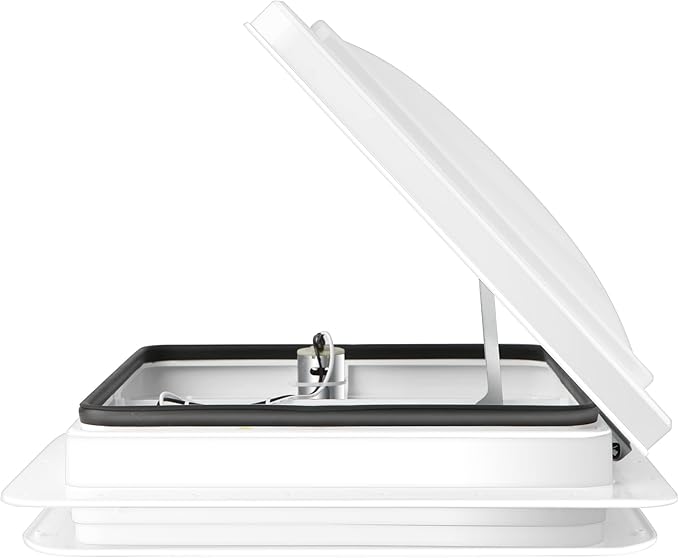 RV Roof Vent With 12V Fan Reversible 14" x 14"
