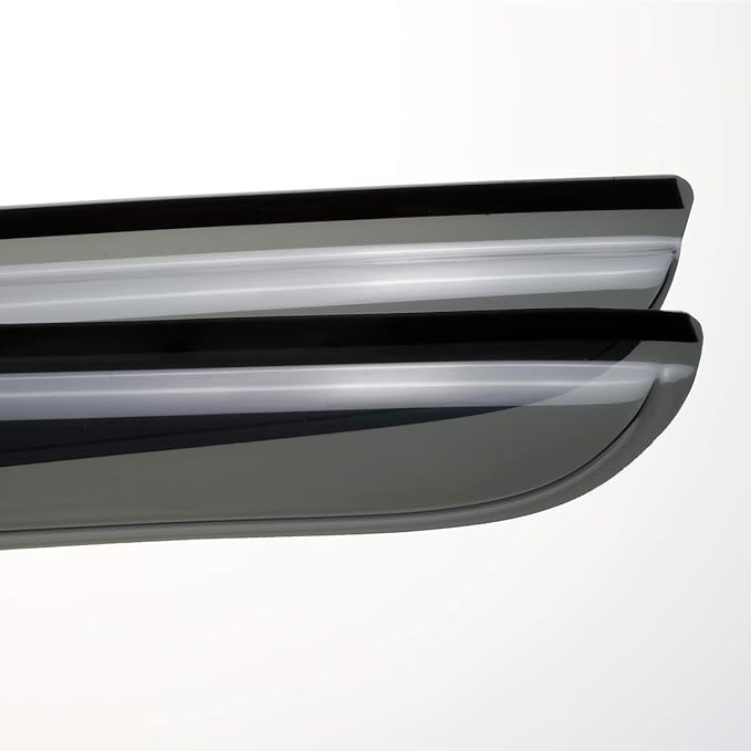 34inch Universal Shatterproof Sun Rain Guard Rainroof Wind Deflector,Tape On Dark Smoke Tint Auto Moonroof Window Visor Fit For The Sunroof Which Is Not Wider Than 32.8",Rainy Weather Protection RN88