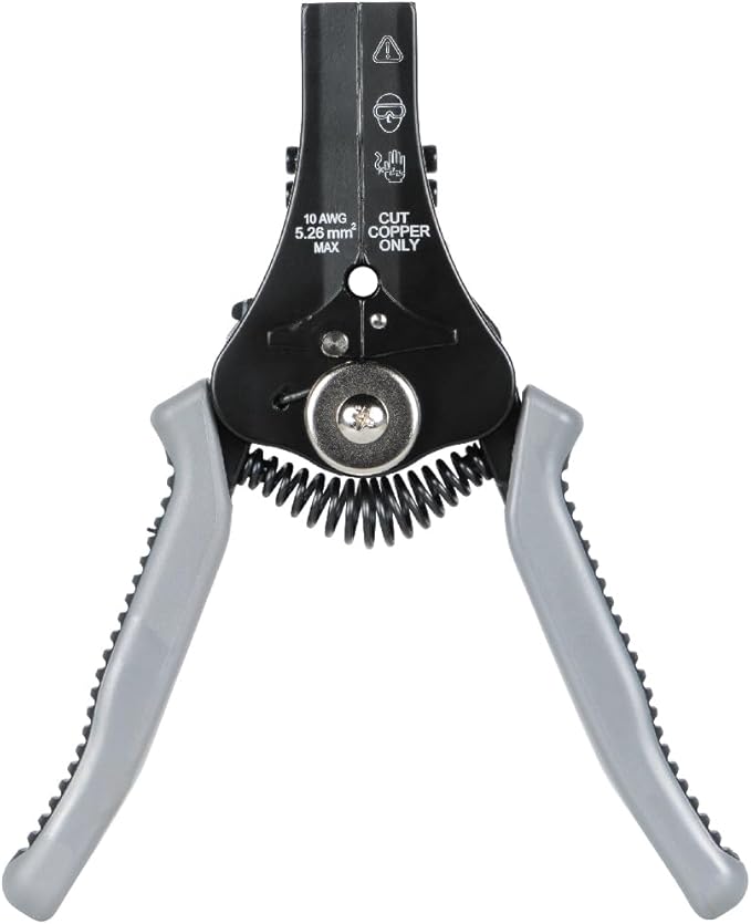 Klein Tools 11069S Automatic Solar Wire Stripper, Precision Stripping for 6 to 12 AWG Solid and 8 to 14 AWG PV Electrical Stranded Wire