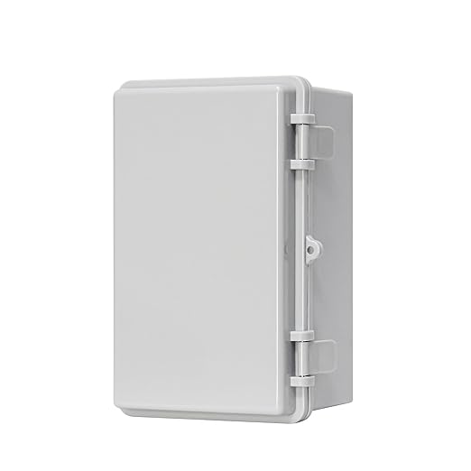 Outdoor Electrical Box IP66 ABS Waterproof Junction Box, Impact Resistant Weatherproof Electrical Enclosure, Ideal for Garden, Garage, Solar and Marine Applications (10.2"x6.2"x5.1")