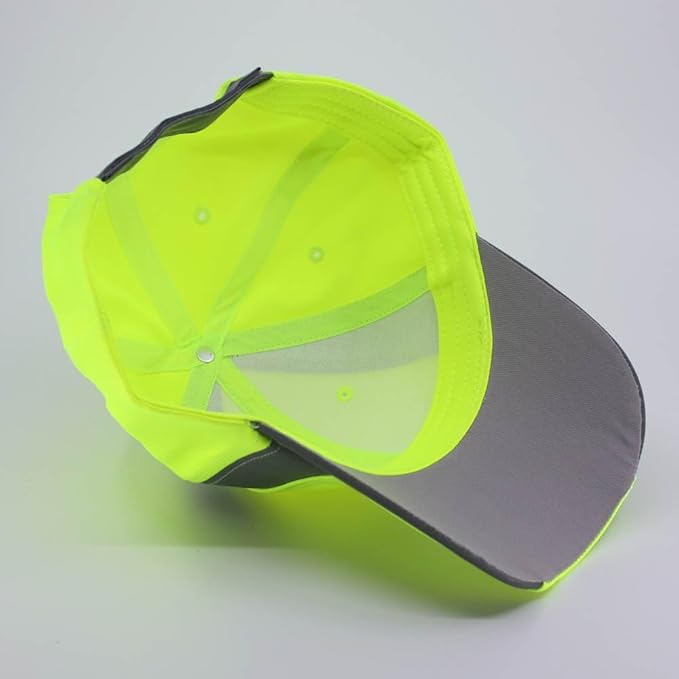 The Vintage Year Reflective High Visibility Piping Neon Polyester Twill Low Profile Structured Baseball Cap