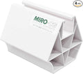 4-Pack M-Hex 6" Rooftop Pipe Supports with Strut - for Electrical Conduit & Other Piping on Roofs - Three Sides - Strut, Pipe Saddle, Flat (4) - Roof Blocks for Conduit