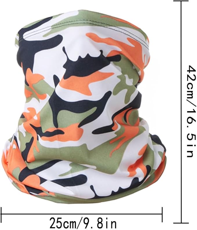 6 Pieces Summer Face Cover Scarf Mens Neck Gaiter For Men Women UV Protection Face Breathable Sun Protection Cycling Running