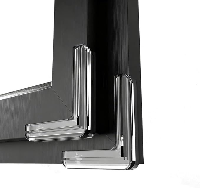Clear PVC Corner Guards,L-Shaped Protective Bumpers for Tables,Transparent Windows,Doors Rubber Corners for Sharp Corners Transparent Anti-Collision Protectors(8 PCS)