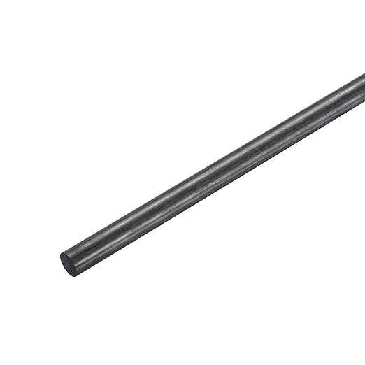 MECCANIXITY Carbon Fiber Rod, 10mm x 150mm Carbon Rod Bar for RC Airplane DIY Craft Kite Wing Tube Quadcopter Arm Repair Pack of 1