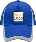 YOWESHOP Reflective Safety Baseball Cap Customize Logo with Removable PE Shell Hi-Vis Safety Work Hat