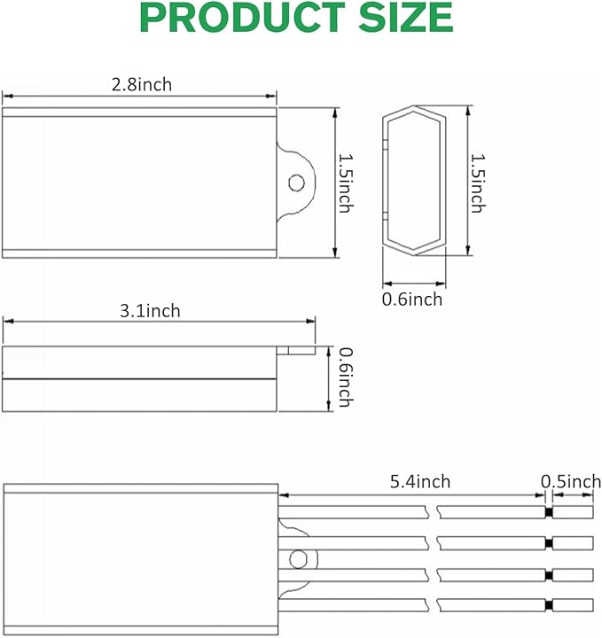 2Pcs Surge Protective Device, Power Surge Protector for Surge Protection, Low Voltage Surge Arrester for Indoor and Outdoor Lighting(110-277 VAC)