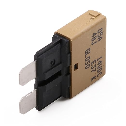 12V 5A Fuse Circuit Breaker Auto Reset ATO/ATC Low Profile Resettable Blade Fuses Kit 12 Volt DC 5 Amp for Car RV Automotive Solar Motors Boat Marine - UL Certified - 3 Pack