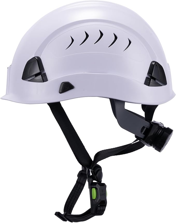 Land Helmets Frontier Type 2 Class C Vented Safety Helmet - ANSI/ISEA Z89.1 Type II OSHA Compliant Hard Hat. Used in Construction, Arbor, and Industrial Work.