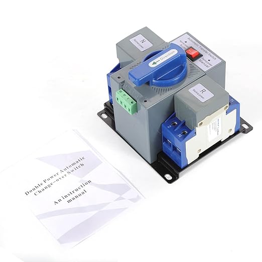 Dual Power Automatic Transfer Switch 110V 2P 63A Generator Changeover Switch 50/60Hz
